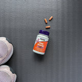 NOW Foods etiqueta con ingredientes y certificación GMP visible