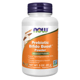 NOW Foods empaque frontal del polvo prebiótico con información clara y beneficios
