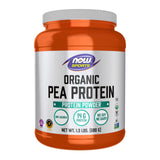 NOW Foods envase frontal mostrando proteína orgánica y beneficio de pureza