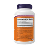 NOW Foods etiqueta en detalle con ingredientes y certificaciones visibles