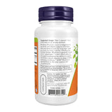 Primer plano de cápsula de NOW Foods Rhodiola destacando textura y tamaño fácil de tragar