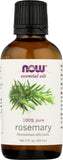 NOW Foods botella frontal de romero, aroma puro y energético
