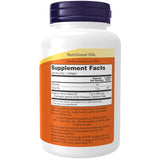 NOW Foods primer plano de softgel mostrando textura y calidad del encapsulado