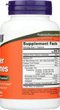 Now Foods etiqueta de ingredientes destacando información nutricional