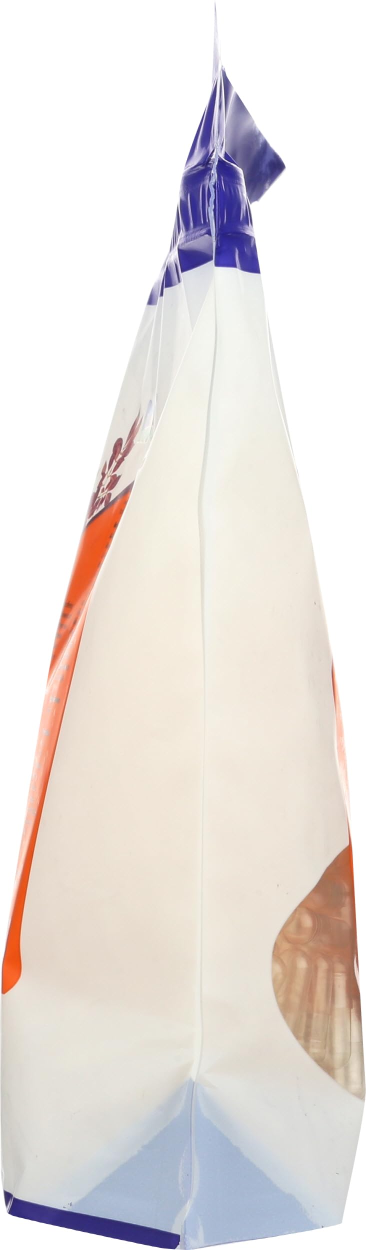 NOW Foods cápsula en la mano para comparar tamaño doble 00 y escala