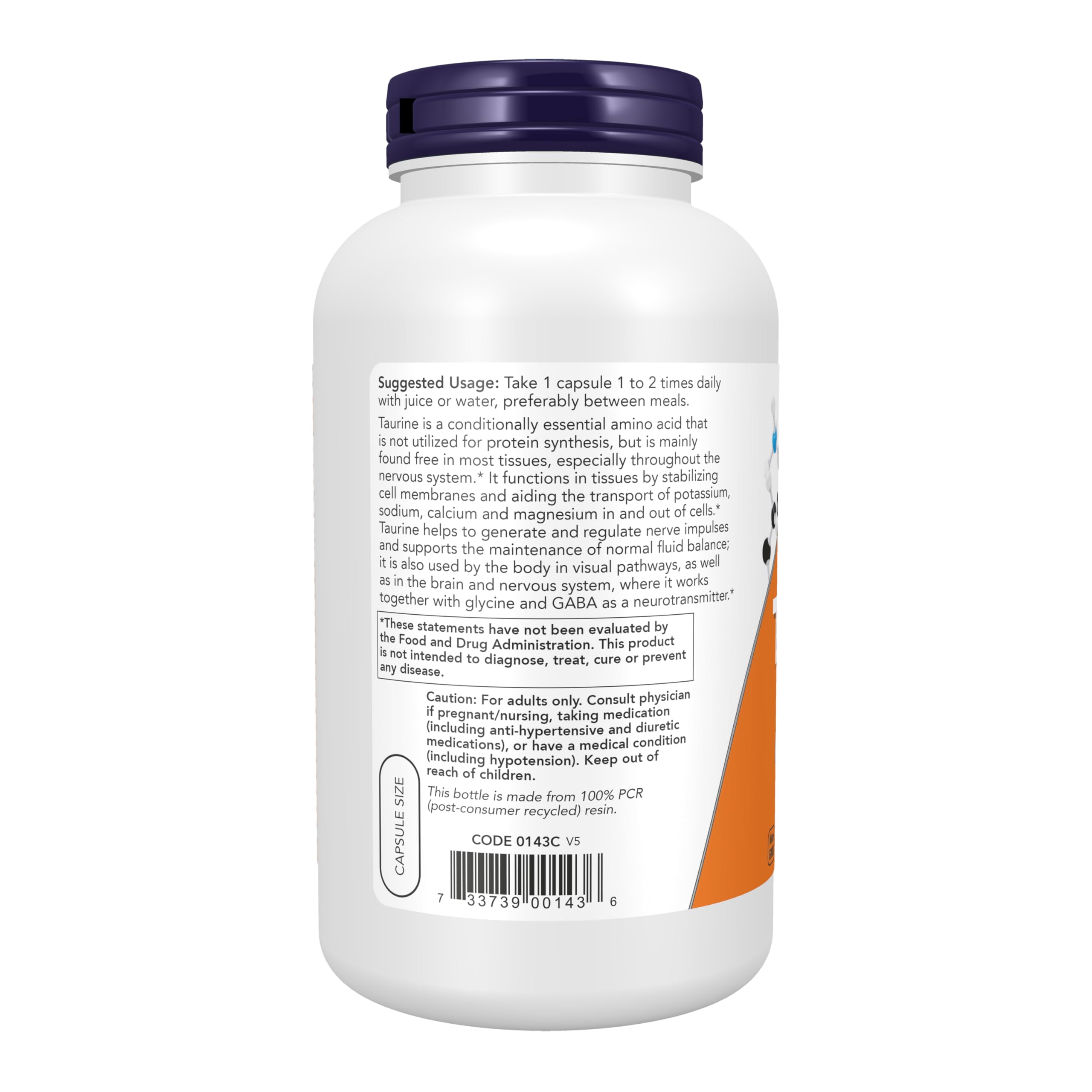 NOW Foods etiqueta con información de doble fuerza y certificaciones