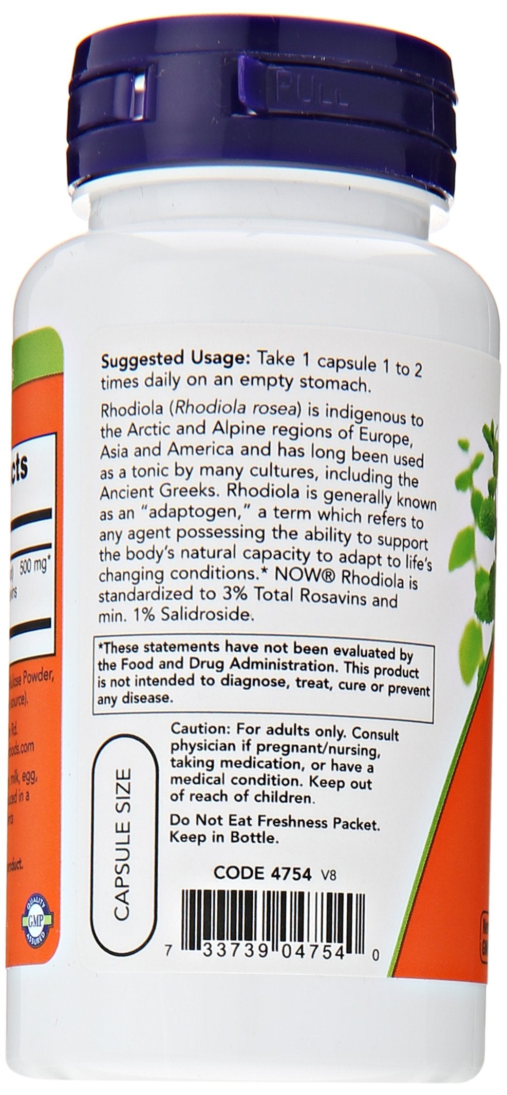 NOW Foods cápsula en primer plano textura y tamaño para fácil ingestión y confianza