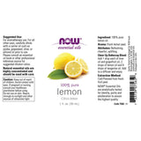 Now Foods gota de aceite de mandarina sobre superficie, textura pura