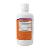 NOW Foods primer plano del líquido con apariencia clara y fácil dosificación