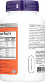 Now Foods etiqueta lateral con información nutricional clara y legible