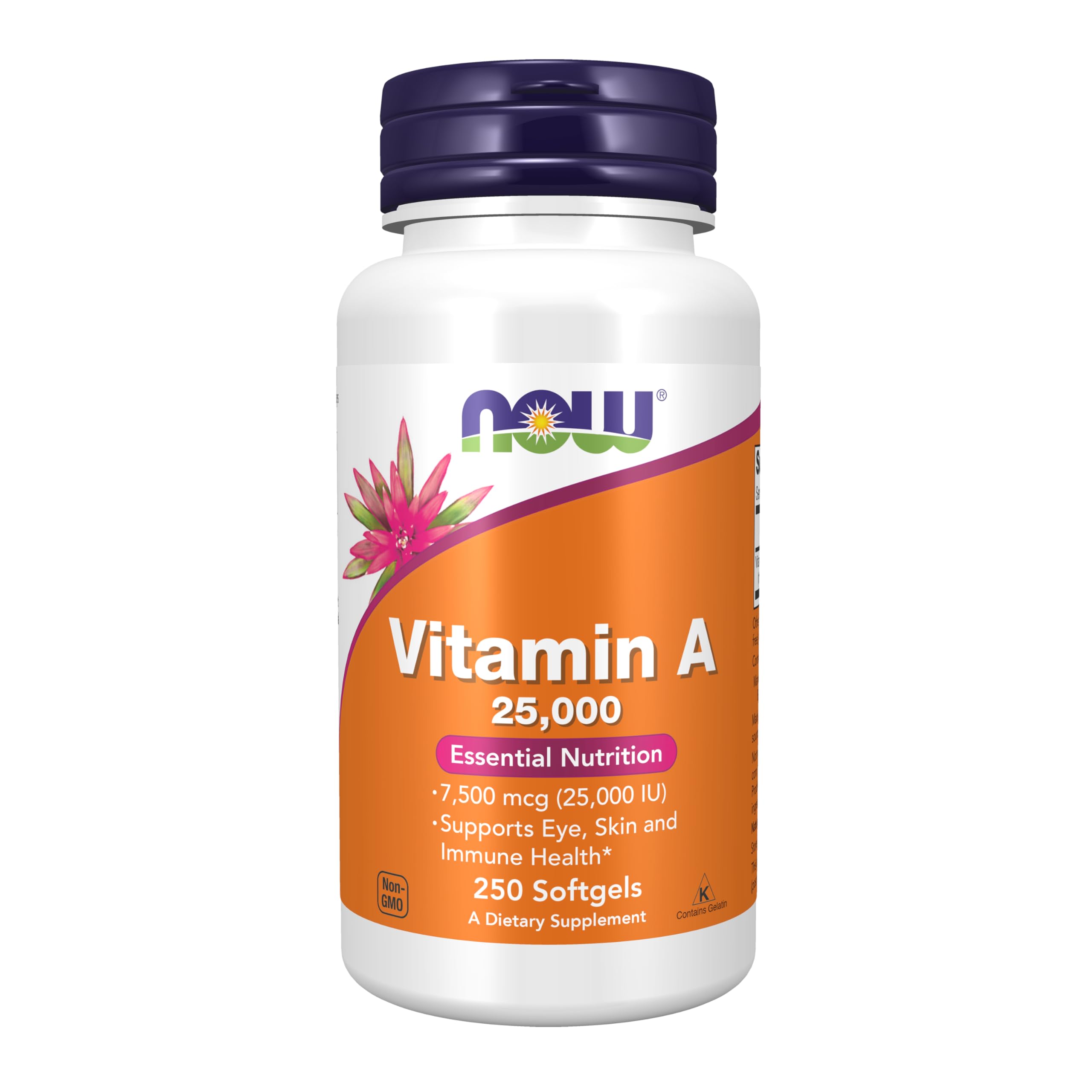 NOW Foods vista frontal del envase con 250 softgels y beneficio de dosis alta