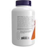 NOW Foods primer plano de la textura de la cápsula, detalle de formulación suave