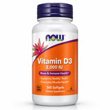 NOW Foods frasco frontal 360 softgels mostrando dosis y diseño claro