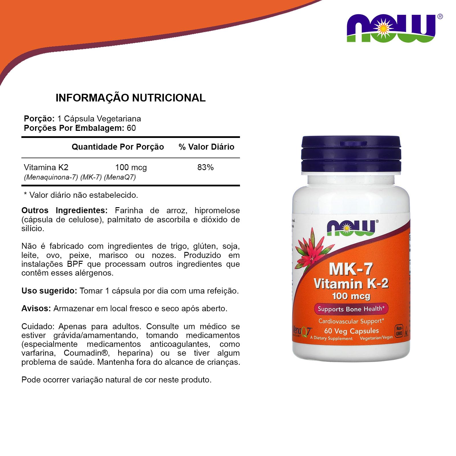 NOW Foods etiqueta con certificaciones, informa sobre calidad y alérgenos