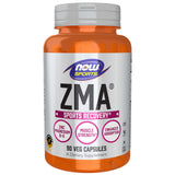 NOW Foods frasco frontal de ZMA 90 cápsulas, presentación clara y confianza
