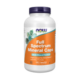 NOW Foods envase frontal mostrando 240 cápsulas vegetales y beneficios mineral