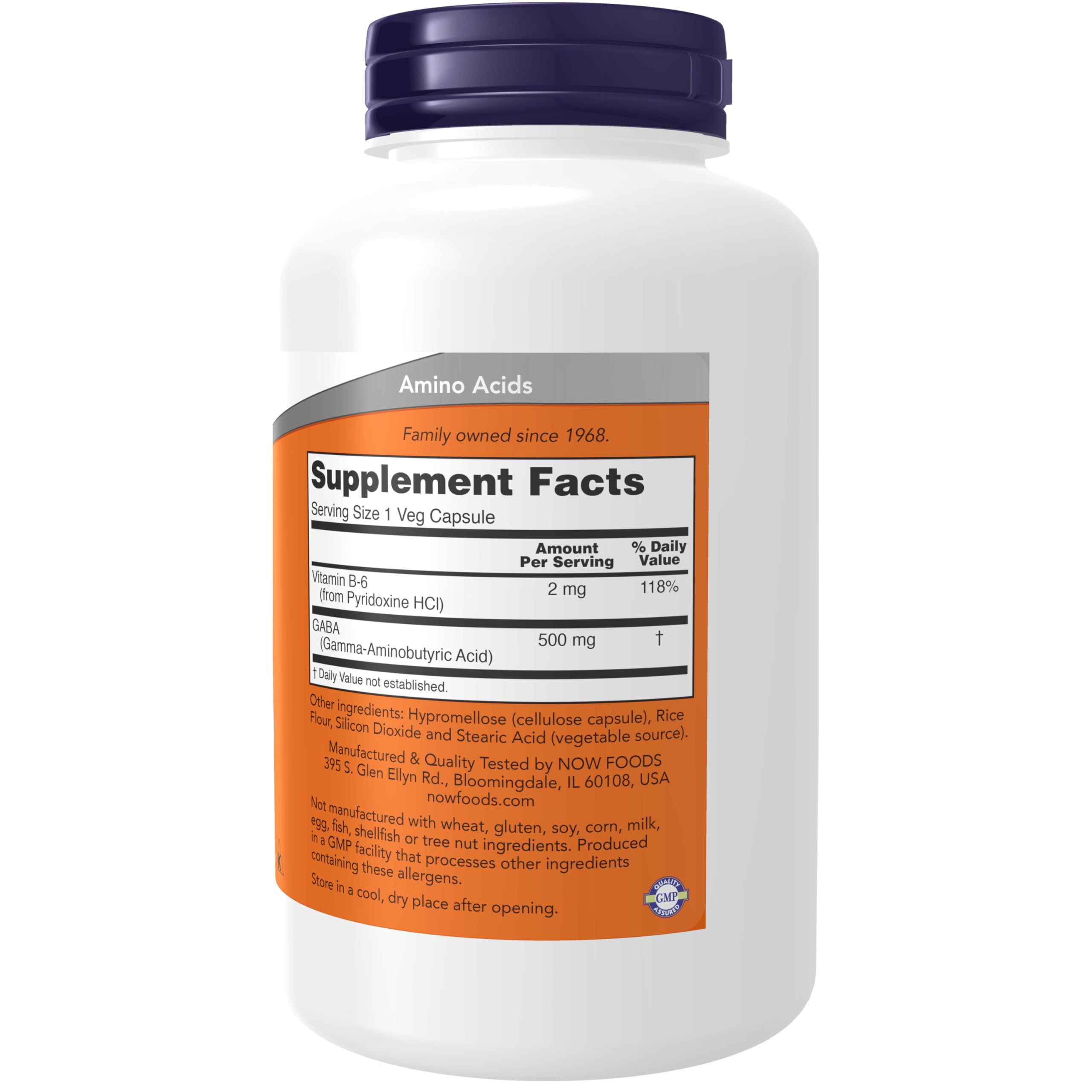 NOW Foods detalle de cápsula vegetal mostrando textura y beneficio vegano