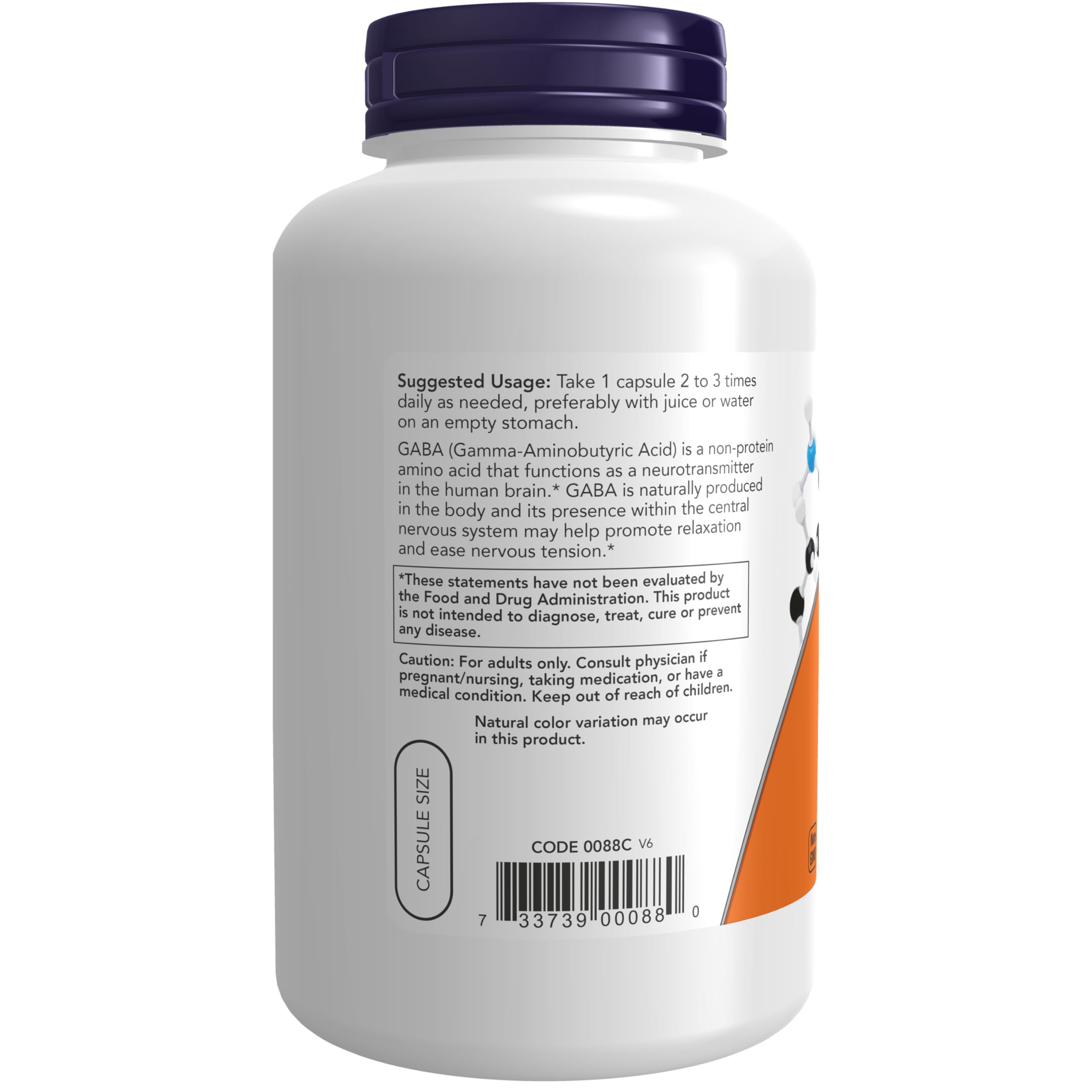 NOW Foods cápsula siendo tomada con jugo para facilidad de uso diario