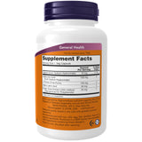 NOW Foods frasco abierto mostrando cápsulas vegetales, fácil dosificación
