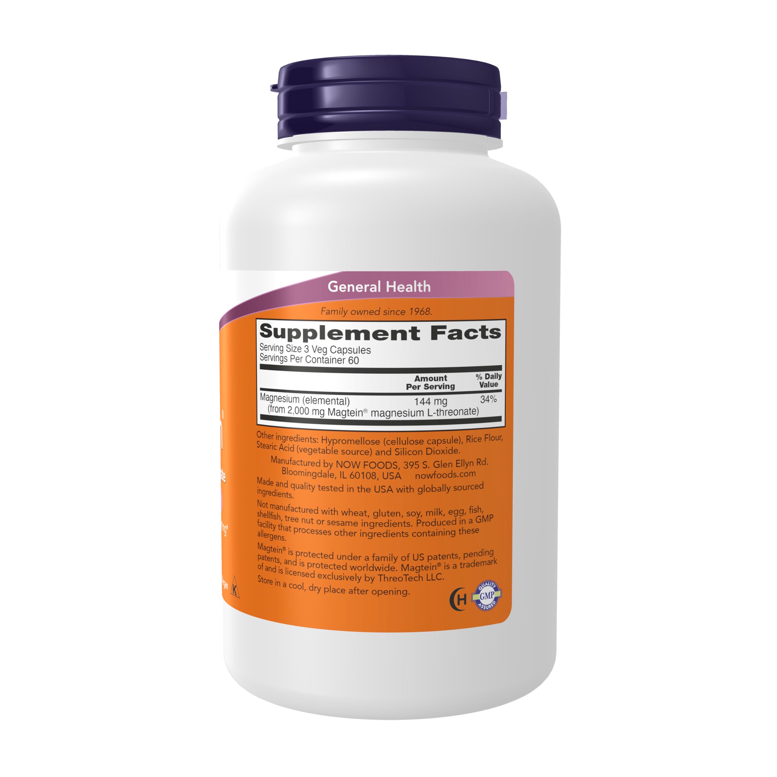 NOW Foods cápsulas veganas en primer plano con textura uniforme