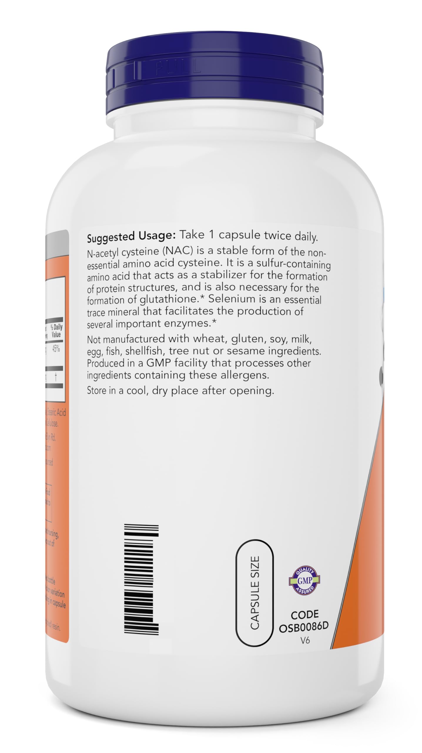 Now Foods cápsulas en mano para ilustrar toma diaria y conveniencia
