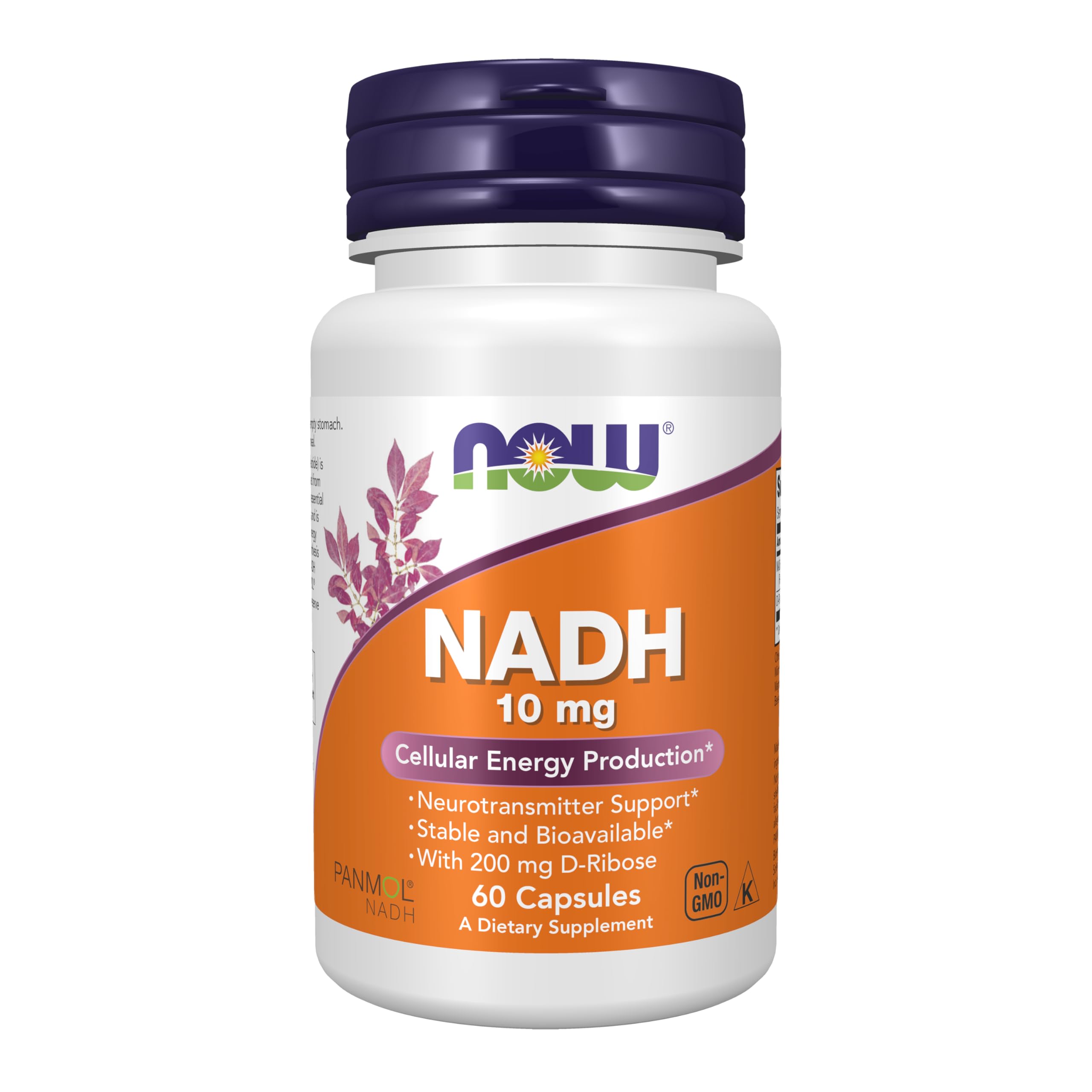 NOW Foods frasco frontal mostrando etiqueta y beneficios claros
