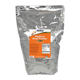 NOW Foods envase frontal grande 12 lb mostrando marca y fibra