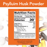 NOW Foods primer plano textura del polvo de psyllium útil para mezclar