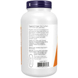 NOW cápsula de 1000 mg comparada para visualizar tamaño práctico