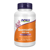NOW Quercetin frontal mostrando etiqueta y beneficios visibles