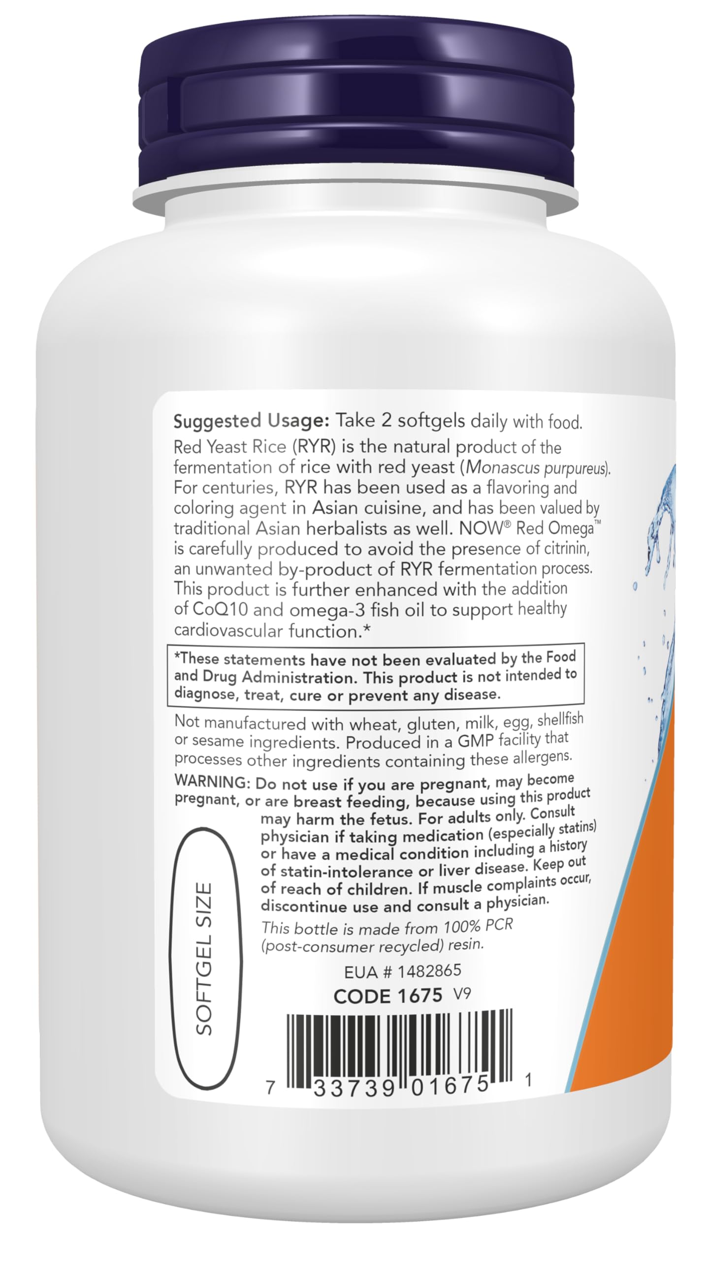 NOW Foods aceite de pescado en textura brillante para absorción óptima