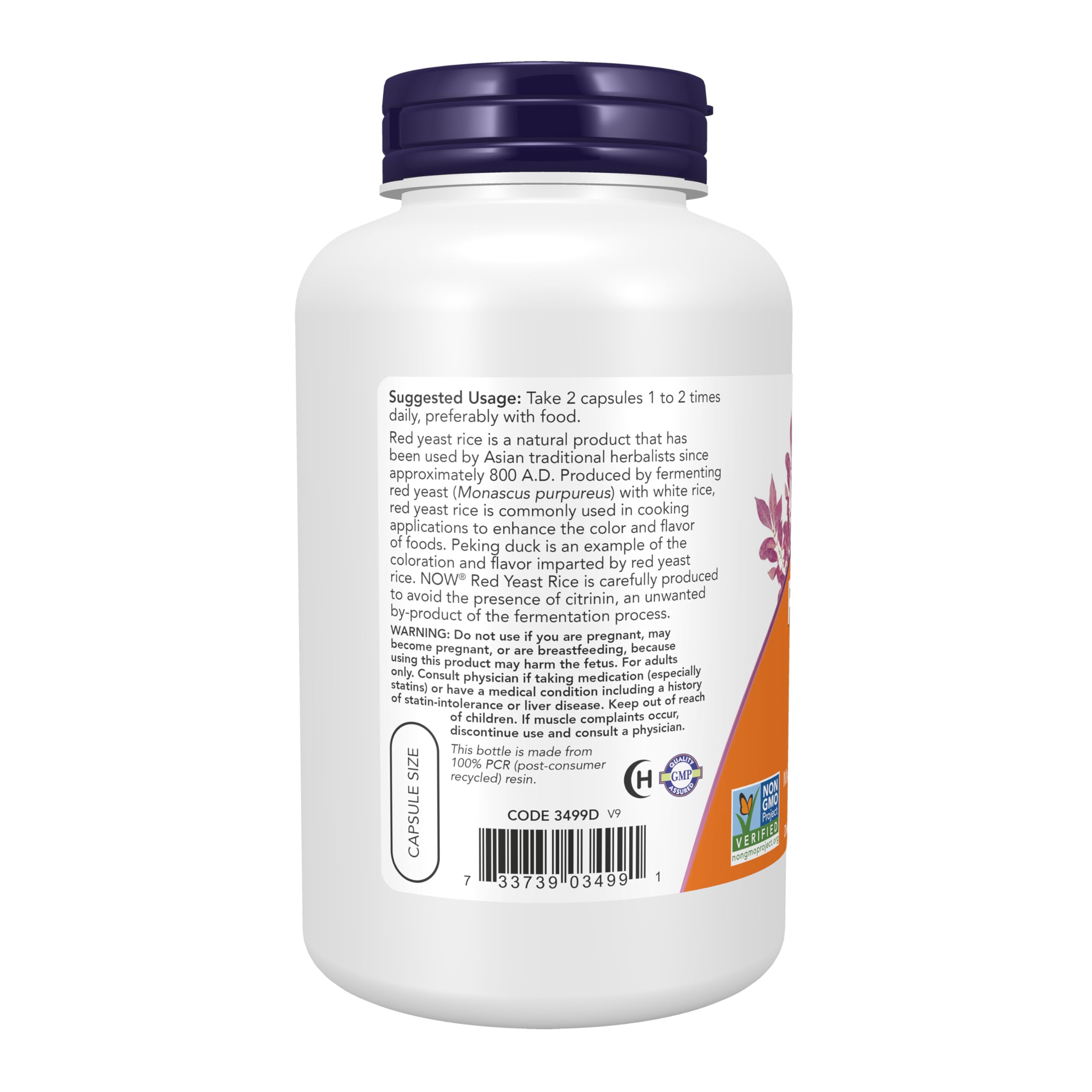 NOW cápsula vegetal destacada, formato fácil de tragar y apto para vegetarianos