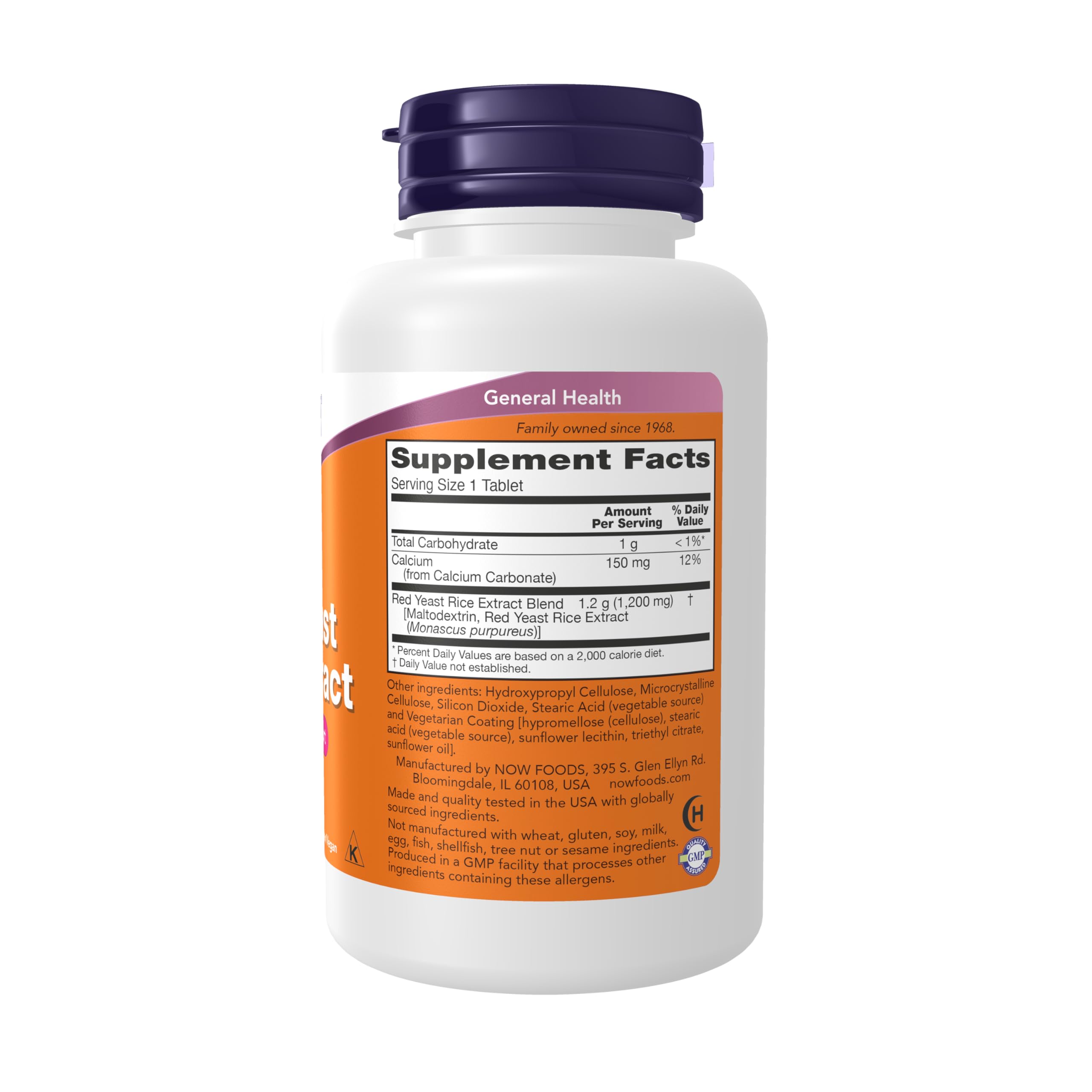 NOW comprimido 1.200 mg en primer plano mostrando textura y forma fácil de tragar