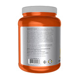 NOW Sports cucharada con polvo destacando 20 g proteína por porción