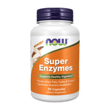NOW Super Enzymes frasco frontal mostrando envase y cantidad