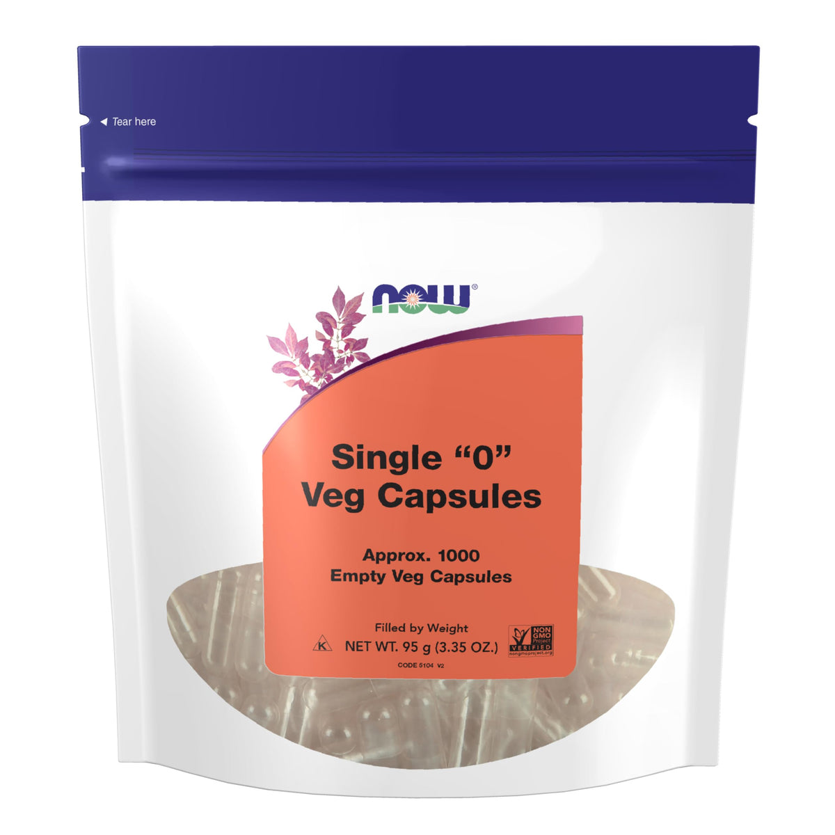 NOW Supplements caja frontal mostrando 1000 cápsulas veganas y ahorro