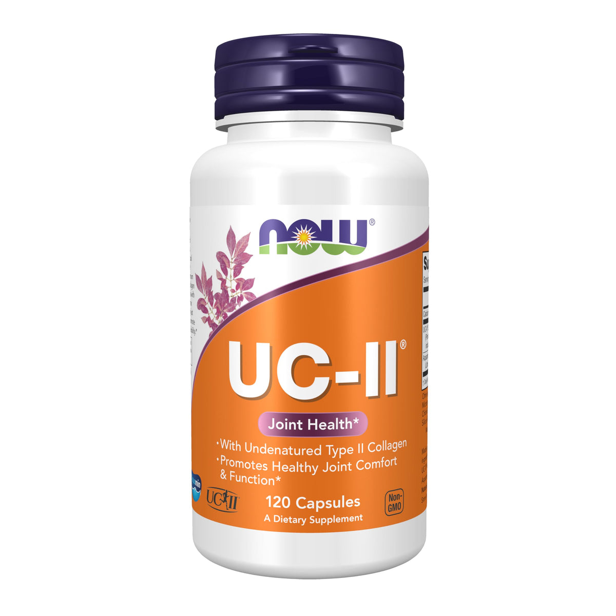 NOW Supplements UC-II vista frontal del envase que facilita identificar el producto y su uso