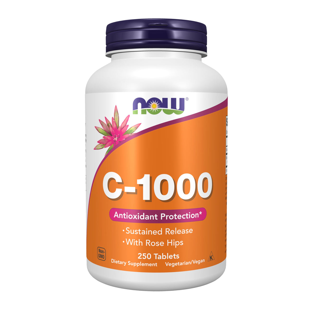 NOW Foods envase frontal del producto muestra beneficio liberación prolongada