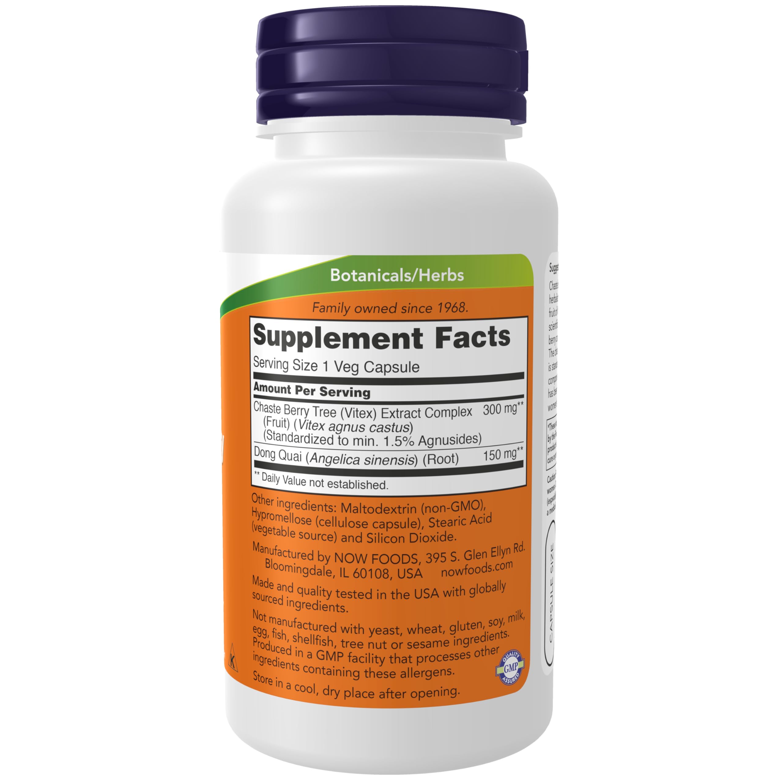 Detalle del polvo de extracto de Vitex, NOW Foods mostrando pureza y consistencia