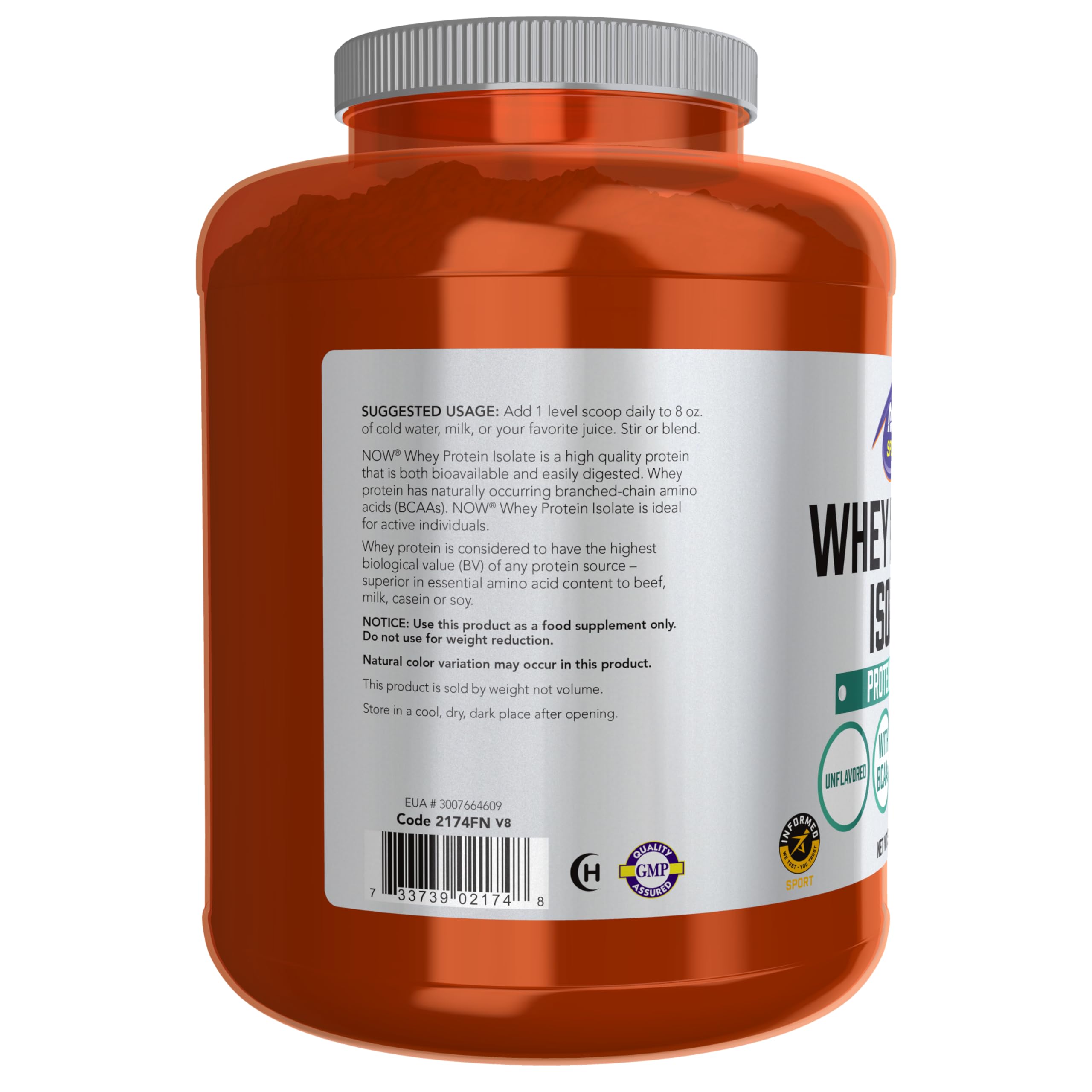 NOW Foods batido preparado con Whey Isolate y fruta, apoyo práctico tras ejercicio