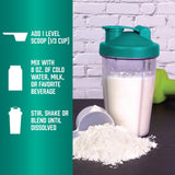 Batido de vainilla preparado con NOW Whey Protein, recuperación rápida tras entreno