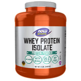 NOW Foods envase frontal de Whey Protein Isolate, clara información de proteína