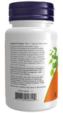 NOW Foods Butterbur en uso sobre mesa junto a vaso de agua para rutina