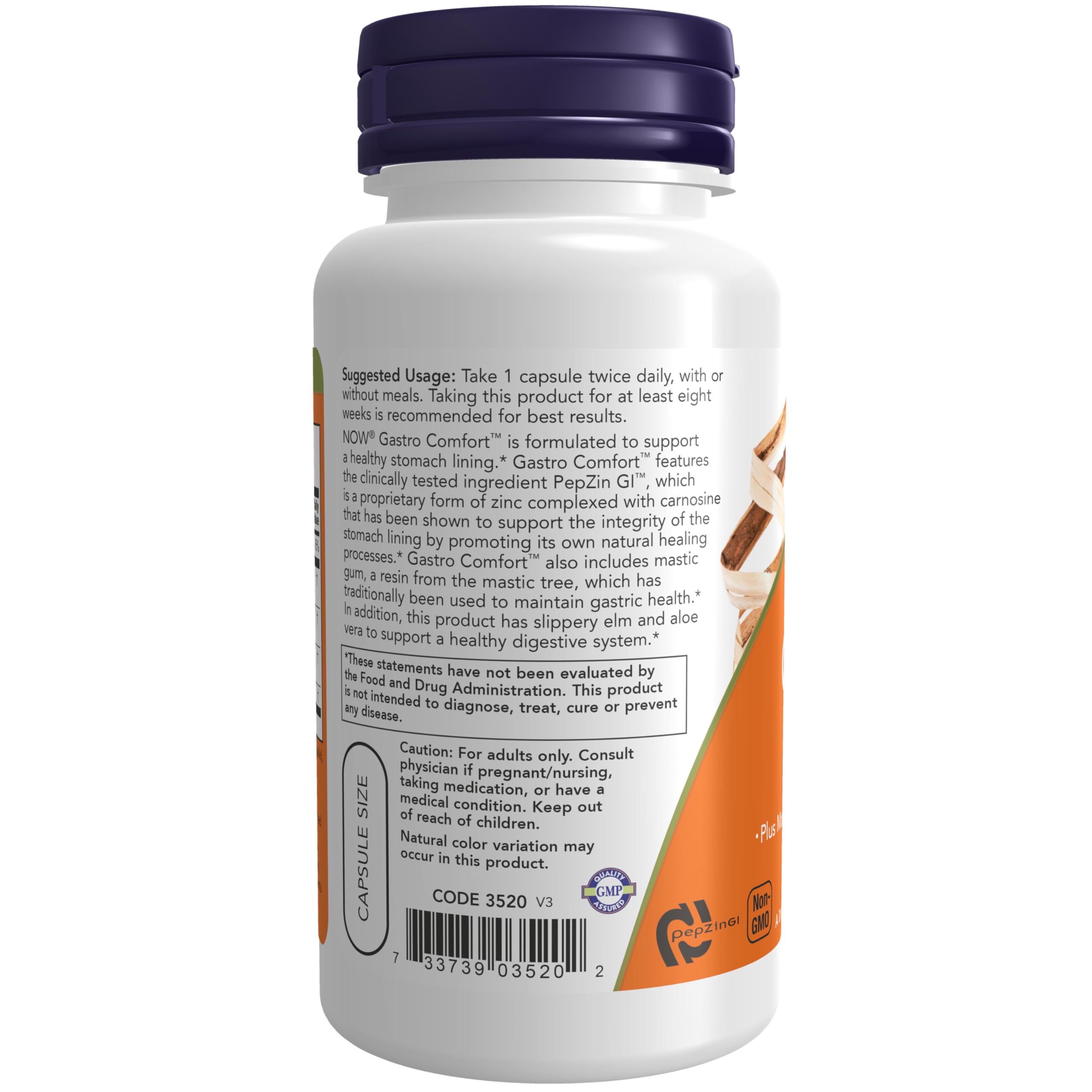 NOW Foods textura del contenido en polvo que sugiere ingredientes naturales