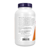 NOW Foods acercamiento a cápsula vegetal mostrando textura y beneficio de pureza sin crustáceos
