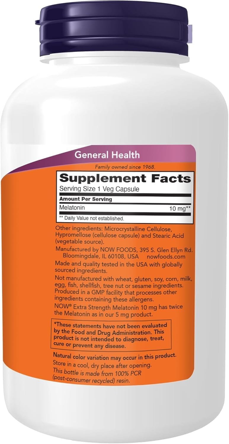 NOW Foods primer plano de cápsula vegetal destacando textura y pureza