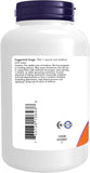 NOW Foods etiqueta con ingredientes y certificaciones GMP visibles