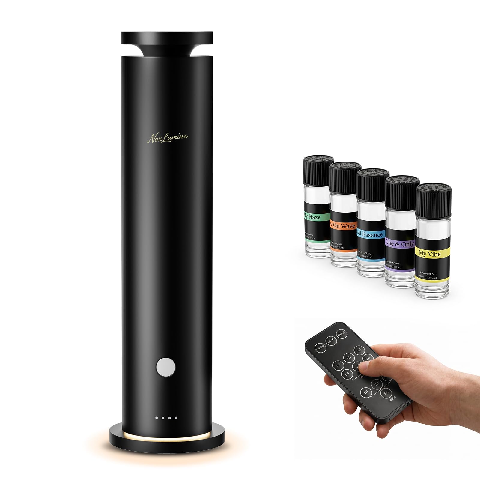 NoxLumina difusor frontal elegante, mejora estética y aroma uniforme