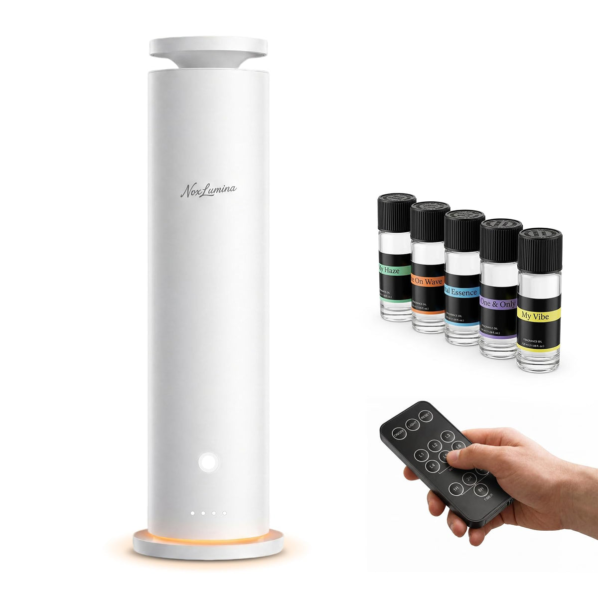 NoxLumina difusor pro frontal mostrando diseño elegante y función práctica