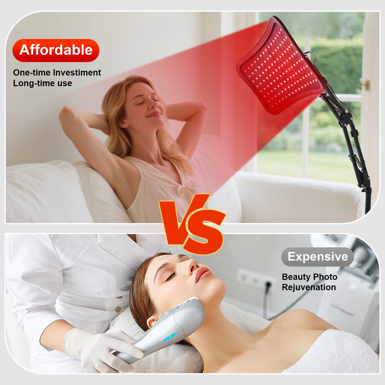 NoxLumina aplicada en la espalda mostrando manejo ergonómico para recuperación muscular